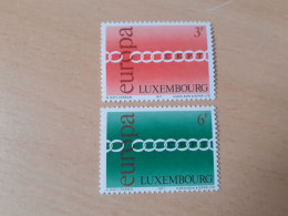 TIMBRES    LUXEMBOURG     ANNEE   1971    N  774  /  775     COTE  2,00  EUROS   NEUFS  LUXE** - Ungebraucht