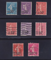 TIMBRE FRANCE N° 217/218/220/221/223/224/225/228 OBLITERE - Used Stamps