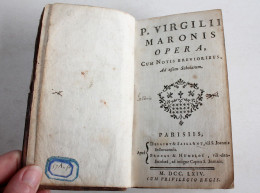 P. VIRGILII MARONIS OPERA CUM NOTIS AD UFUM SCHOLARUM 1764 DESAINT BROCAS / En LATIN / LIVRE XVIIIe SIECLE (2204.2) - Libros Antiguos Y De Colección