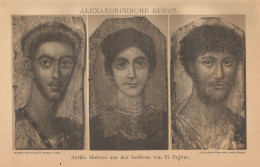 Arte Alessandrina - Xilografia D'epoca - 1901 Vintage Engraving - Prenten & Gravure
