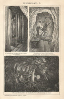 Industria Mineraria - Xilografia D'epoca - 1901 Vintage Engraving - Prints & Engravings