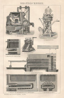 Attrezzature Per Panetterie - Xilografia D'epoca - 1901 Vintage Engraving - Stiche & Gravuren