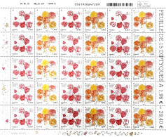 Feuille Complète Roses De Lyon YT 4957 Et 4958 - Full Sheets