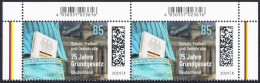 !a! GERMANY 2024 Mi. 3830 MNH Horiz.PAIR From Upper Right/left Corners - Constitution - Neufs