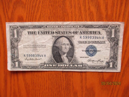 USA 1 DOLLAR IN SILVER , SERIES 1935 E - Silver Certificates – Títulos Plata (1928-1957)