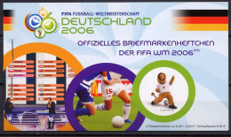 Germany 2005 Football Soccer World Cup Stamp Booklet With 4 Stamps + Vignette MNH - 2006 – Germany