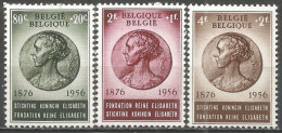 Belgique - Fondation Reine Elisabeth - N°991 à 993 * - Neufs