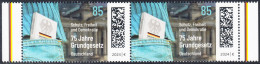 !a! GERMANY 2024 Mi. 3830 MNH Horiz.PAIR W/ Right/left Margins (a) - Constitution - Neufs