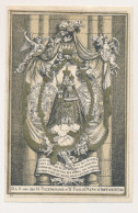 H.PRENTJE , IMAGE PIEUSE.  == O.L.V. VAN DEN H.ROZENKRANS IN ST.PAULUS KERK TE ANTWERPEN    +-   11 X 7 CM - Devotieprenten