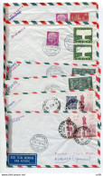 Lufthansa Francoforte/Roma/Francoforte Del 14.7.58 - Airmail