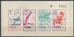 INSEL STROMA (Schottland), Nichtamtl. Briefmarken, Stroma To Huna, Block, Gestempelt,  Europa 1964, Vögel - Escocia