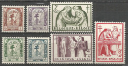 Belgique - Antituberculeux - "Les Infirmières"  N° 998 à 1004 ** - Unused Stamps