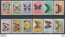 1966-67 Papua New Guinea Butterflies 12v. MNH SG N. 82/92 - Autres & Non Classés