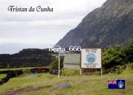 Tristan Da Cunha Island Welcome Sign New Postcard - Sin Clasificación