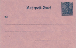Rohrpost-Brief 30 Pf. Germania Raues Papier - Ungebraucht - Buste