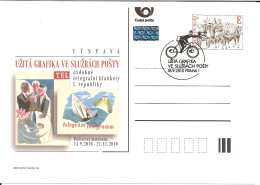 CDV PM 78 Czech Republic Historical Telegraphs 2010 POSTMAN ON THE BICYCLE - Ciclismo