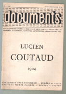 Lucien Coutaud 1904. Les Cahiers D'art. Documents N° 32. 1956 - Unclassified