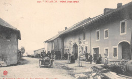 ECHALLON (Ain) - Hôtel Jean Bret - Automobile - Voyagé 1910 (2 Scans) - Non Classés