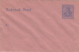 Rohrpost-Brief 60 Pf. Germania Raues Papier - Ungebraucht - Sobres