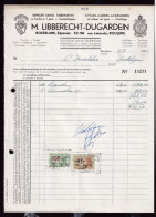 DDGG 091 - VELO/RIJWIEL - ROESELARE Groothandel Libberecht-Dugardein - Faktuur 1956 Met Fiskale Zegels (Firmastempel) - Transport