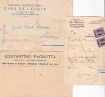 Avellino Tre Cartoline Con Testatina Pubblicitaria - Avellino