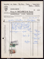 DDGG 092 - VELO/RIJWIEL - ROESELARE Rijwiekfabriek Declercq § Zonen - Faktuur 1955 Met Fiskale Zegels (Firmastempel) - Transportmiddelen