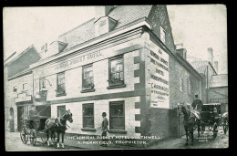 Ref 1645 - Early Postcard - Carts & The Admiral Rodney Hotel Southwell Nottinghamshire - Other & Unclassified