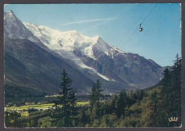 118500/ CHAMONIX, Téléphérique De La Flégère Et Panorama Sur La Chaîne Du Mont Blanc - Chamonix-Mont-Blanc