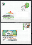 Germany 2002 Football Soccer 2 Commemorative Covers - Lettres & Documents