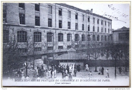 Cpa Ak Pk Paris Ecole Supérieure Pratique De Commerce Et D'industrie De Paris Cour Intérieure 1922 - Andresy