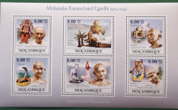 Mosambik Mozambique 2009 Klbg Gandhi 6v** Tiger Schlange U.a. - Mosambik