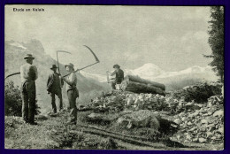 Ref 1645 - Early Postcard - Workers On A Break - Etude En Valais - Switzerland - Sonstige & Ohne Zuordnung