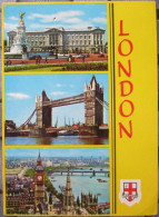 ENGLAND UK UNITED KINGDOM LONDON BIG BEN TOWER BRIDGE BUCKINGHAM PALACE POSTCARD CARTE POSTALE CARTOLINA CARD POSTKARTE - Houses Of Parliament