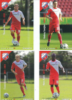 4  POSTCARDS   FC  UTRECHT PLAYERS 2011- 12 SEASON - Soccer