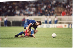 Photo Originale . FOOTBALL / LIGUE DES CHAMPIONS  PARIS SAINT GERMAIN  GOETEBORG  MARCO SIMONE 1997 - Deportes