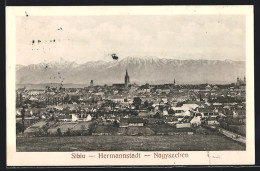 AK Hermannstadt, Gesamtansicht Gegen Die Berge  - Romania