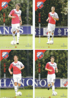 4  POSTCARDS   FC  UTRECHT PLAYERS 2010- 11 SEASON - Soccer