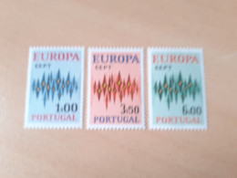 TIMBRES   PORTUGAL   EUROPA   1972   N  1150  A  1152   COTE  20,00  EUROS   NEUFS  LUXE** - 1972