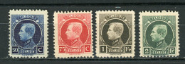 BELGIQUE   ALBERT 1er - N° Yvert 211+212+214+216** - 1922-1927 Houyoux