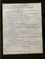 Tract Presse Clandestine Résistance Belge WWII WW2 Ordres Du Commandant General A Toutes Les Forces Valides (de Gaulle) - Documenten