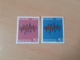 TIMBRES   SUISSE   EUROPA   1972   N  899  /  900   COTE  1,50  EUROS   NEUFS  LUXE** - 1972