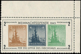 SBZ - Thüringen, 1945, Bl. 1 Xb (II), Postfrisch - Andere & Zonder Classificatie