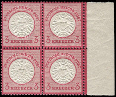 Deutsches Reich, 1872, 25, Postfrisch, Viererblock - Andere & Zonder Classificatie