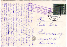 BRD 1957, Landpoststpl. 20b HOITLINGEN über Vorsfelde Auf AK M. 10 Pf. - Cartas & Documentos