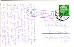 BRD 1956, Landpost Stempel 16 VOCKERODE über Eschwege Auf Sw-AK M. 10 Pf. - Autres & Non Classés