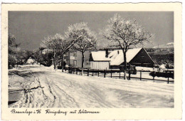 Braunlage I. Harz Im Winter, Gasthof Königskrug, 1934 Gebr. Sw-AK - Other & Unclassified