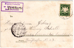 Bayern 1901, Posthilfstelle LISBERG Taxe Trabelsdorf Auf Karte M. 5 Pf  - Covers & Documents