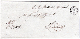 Bayern 1840, Fingerhut Stpl. ZETTLITZ Auf Sauberem Brief V. Weismain  - Precursores