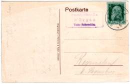 Bayern 1912, Posthilfstelle WÜRGAU Taxe Schesslitz Auf Karte M. 5 Pf  - Storia Postale