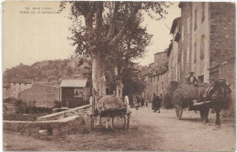 D 83.  BRAS.  PLACE DE LA BASCULE  ATTELAGE - Autres & Non Classés